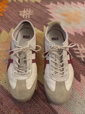 Onitsuka Tiger by Asics Men's Sneakers in White and Red